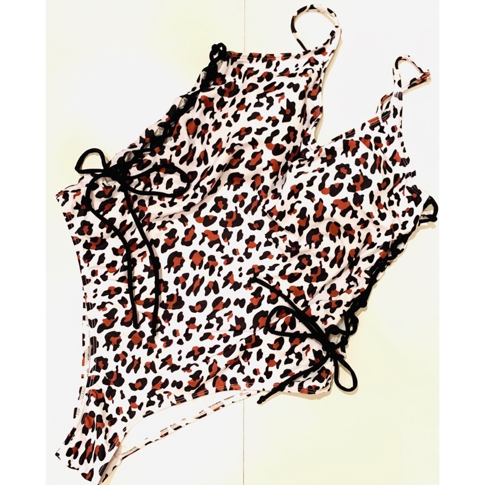 One Piece Cheetah Bathing Suit
